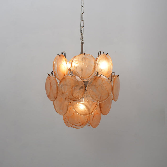 Lunaria Disc Murano Chandelier-DWHOME