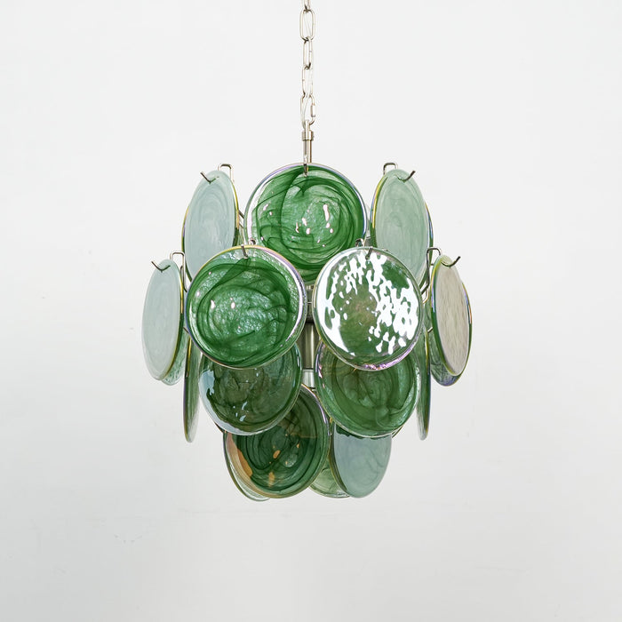 Lunaria Disc Murano Chandelier-DWHOME