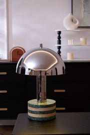 Luno Chrome Table Lamp-DWHOME