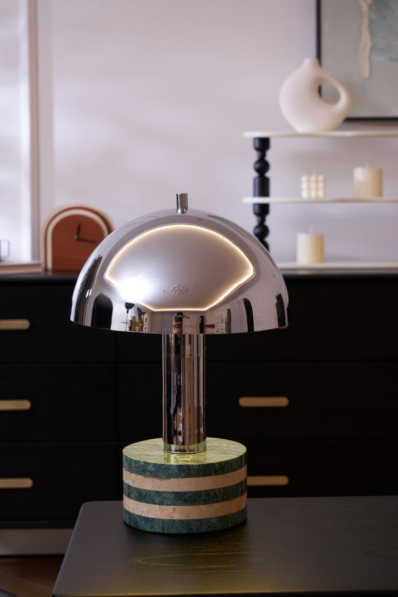 Luno Chrome Table Lamp-DWHOME