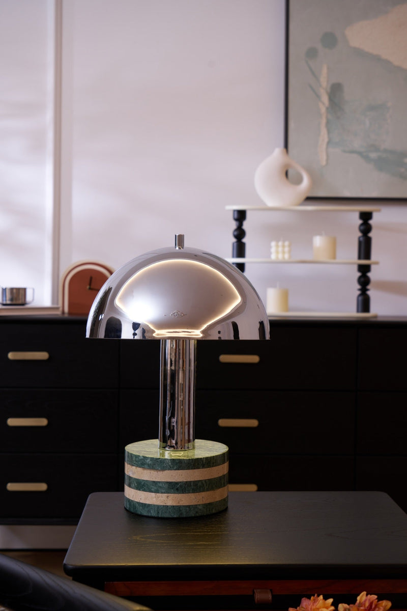 Luno Chrome Table Lamp-DWHOME
