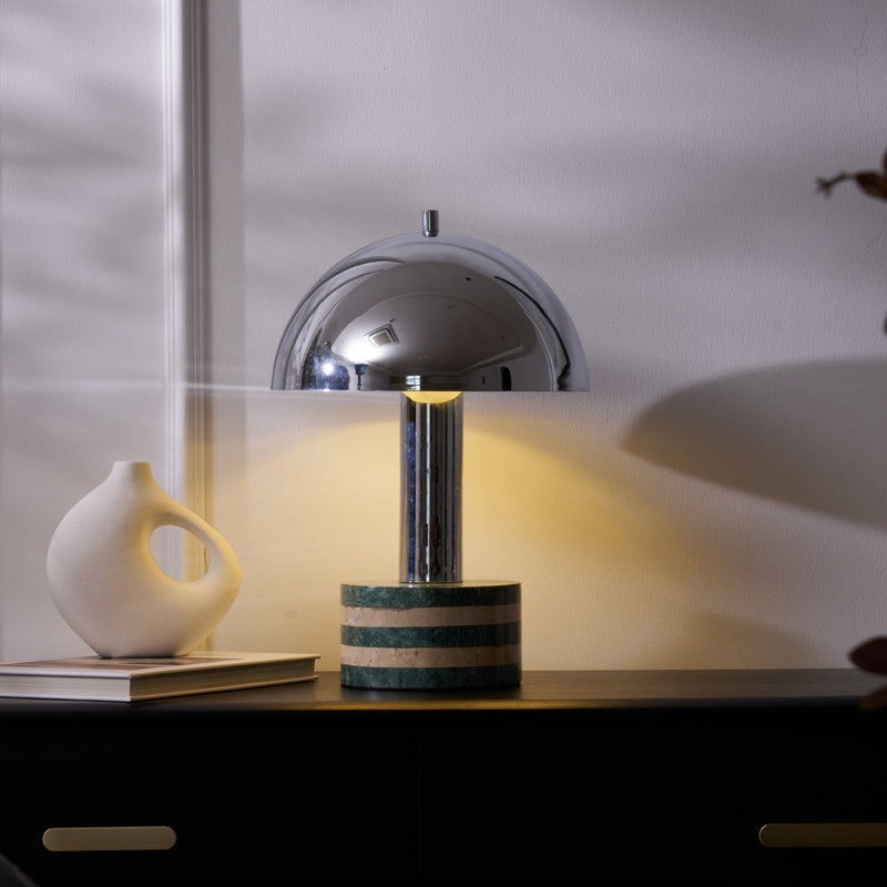 Luno Chrome Table Lamp-DWHOME
