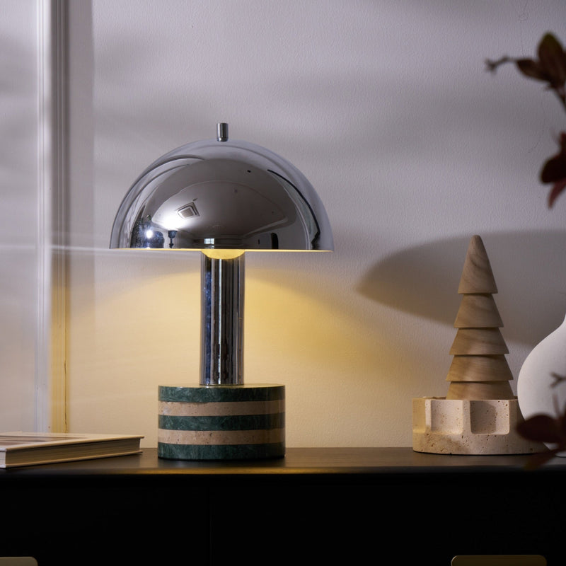 Luno Chrome Table Lamp-DWHOME