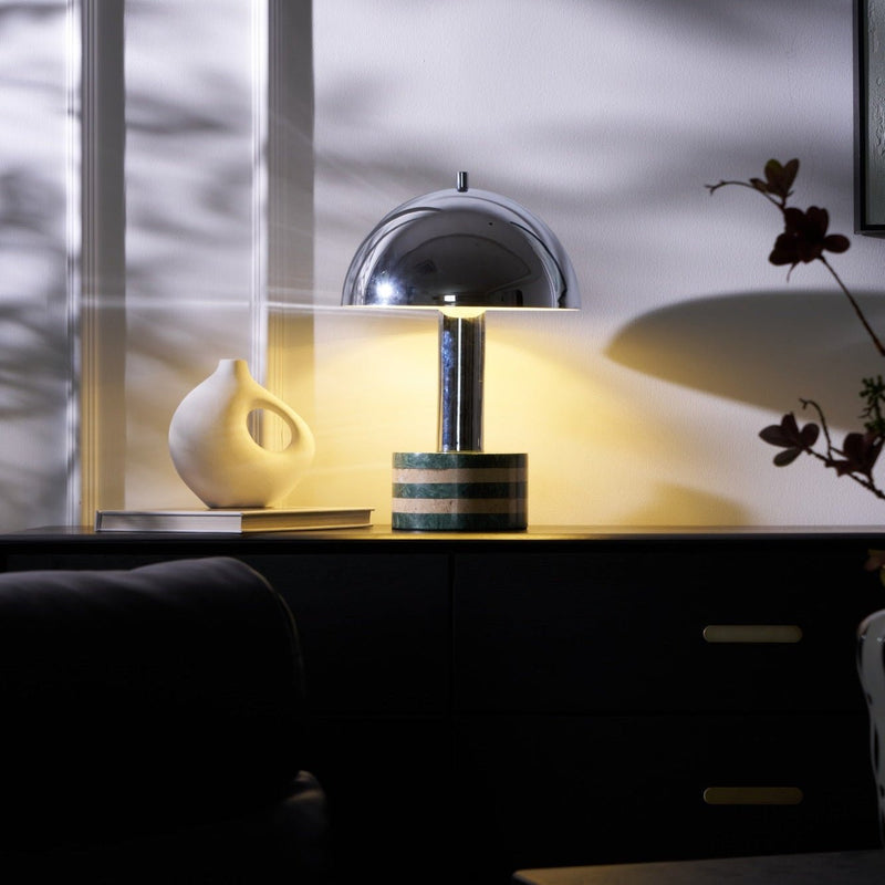 Luno Chrome Table Lamp-DWHOME