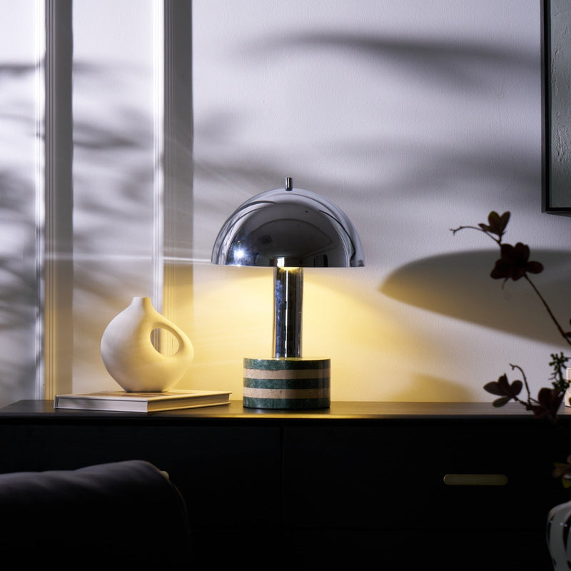 Luno Chrome Table Lamp-DWHOME