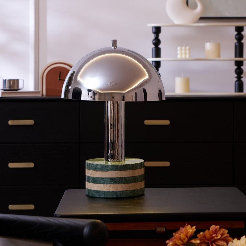 Luno Chrome Table Lamp-DWHOME