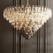 Luny Gold Cascading Waterfall Crystal Chandelier.