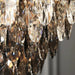 Luny Gold Cascading Waterfall Crystal Chandelier.