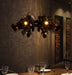 Lustra Black Industrial Chandelier.