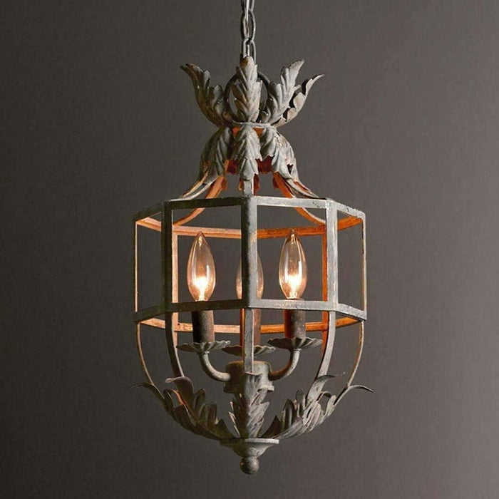 Lustre Retro Cage Chandelier.