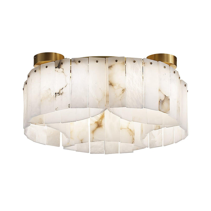 Luxe Alabaster Brass Ceiling Lamp-DWHOME