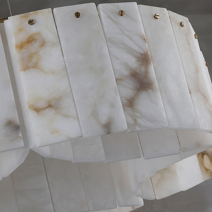 Luxe Alabaster Brass Ceiling Lamp-DWHOME