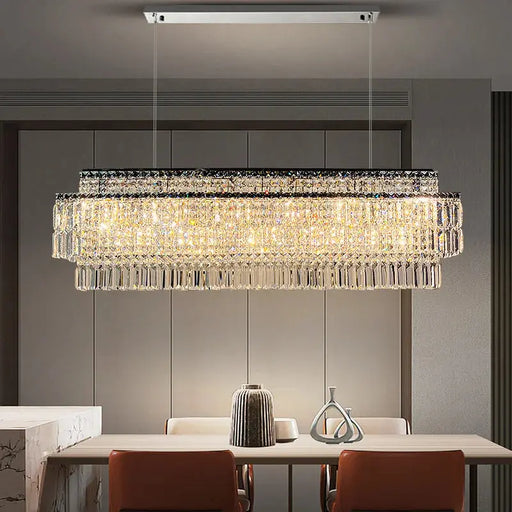 Luxury Linear Krsystal Chandelier.