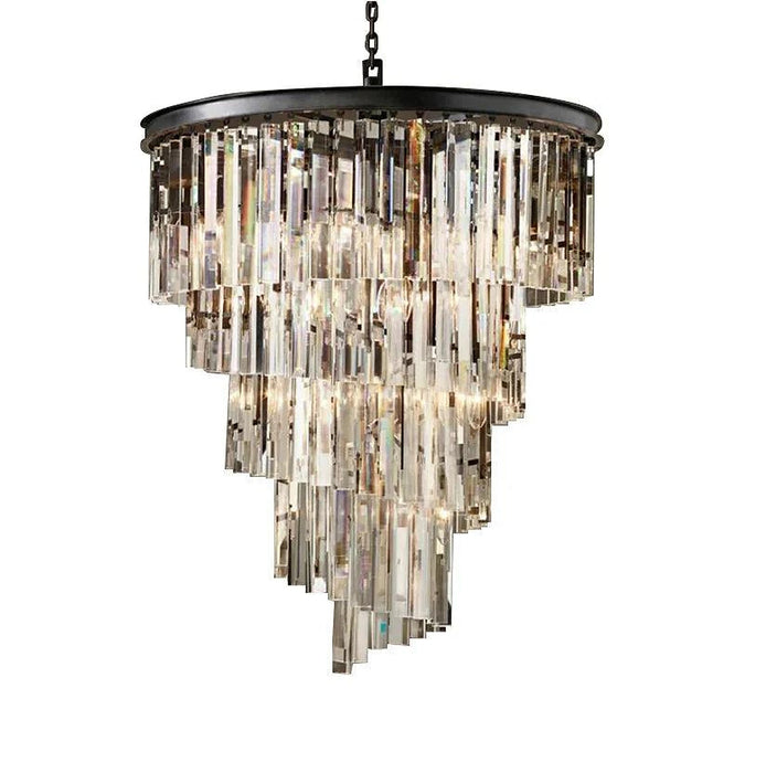 Luxury Tiered Crystal Chandelier for Foyer-DWHOME