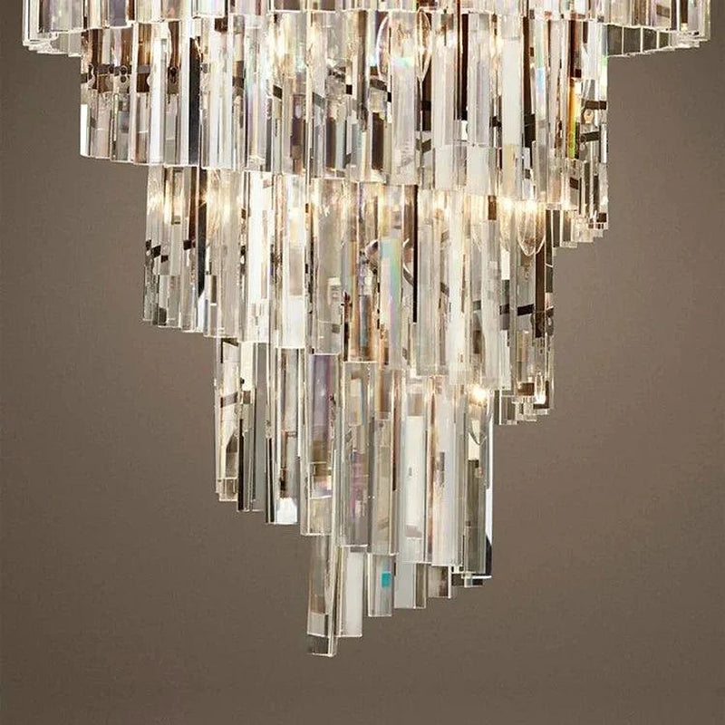 Luxury Tiered Crystal Chandelier for Foyer-DWHOME