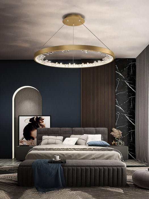 Luxury Circle Crystal Chandelier-DWHOME