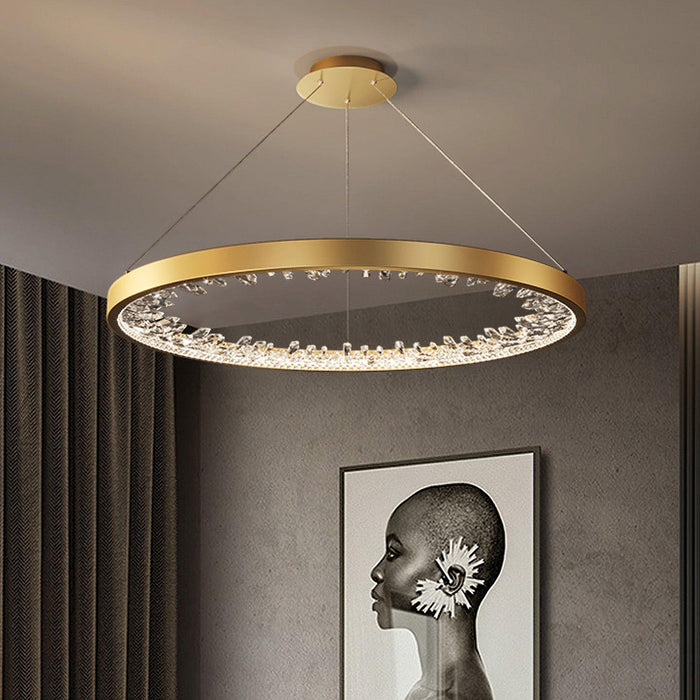 Luxury Circle Crystal Chandelier-DWHOME
