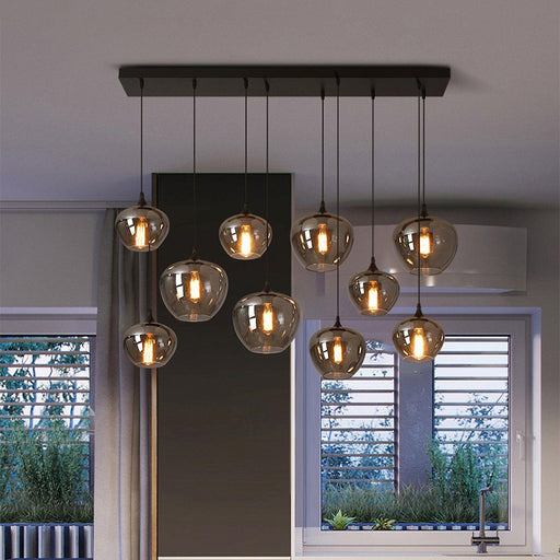 Bottle Glass Pendant Light.