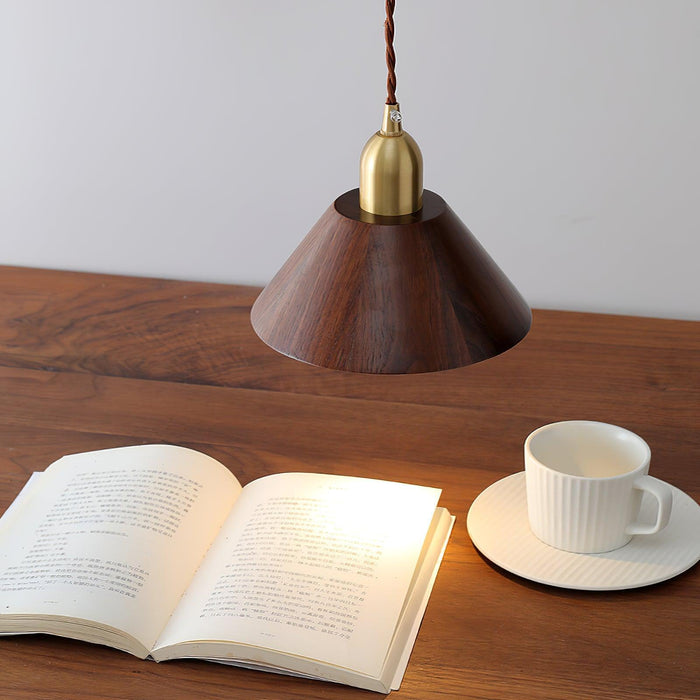 Lyfa Walnut Pendant Light-DWHOME