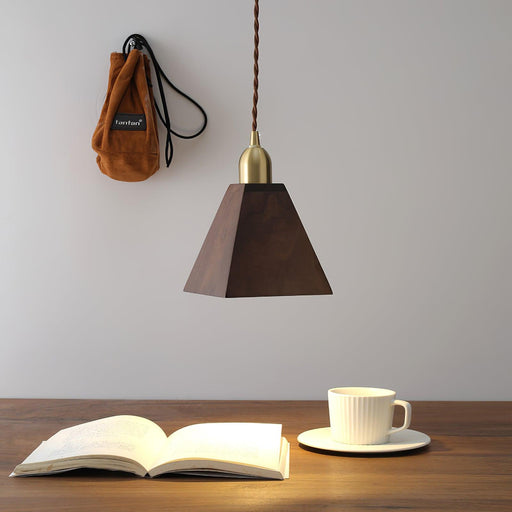 Lyfa Walnut Pendant Light.