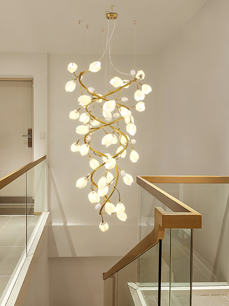 Lysandra Cascade Stairs Chandelier-DWHOME