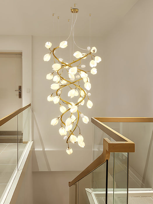 Lysandra Cascade Stairs Chandelier-DWHOME
