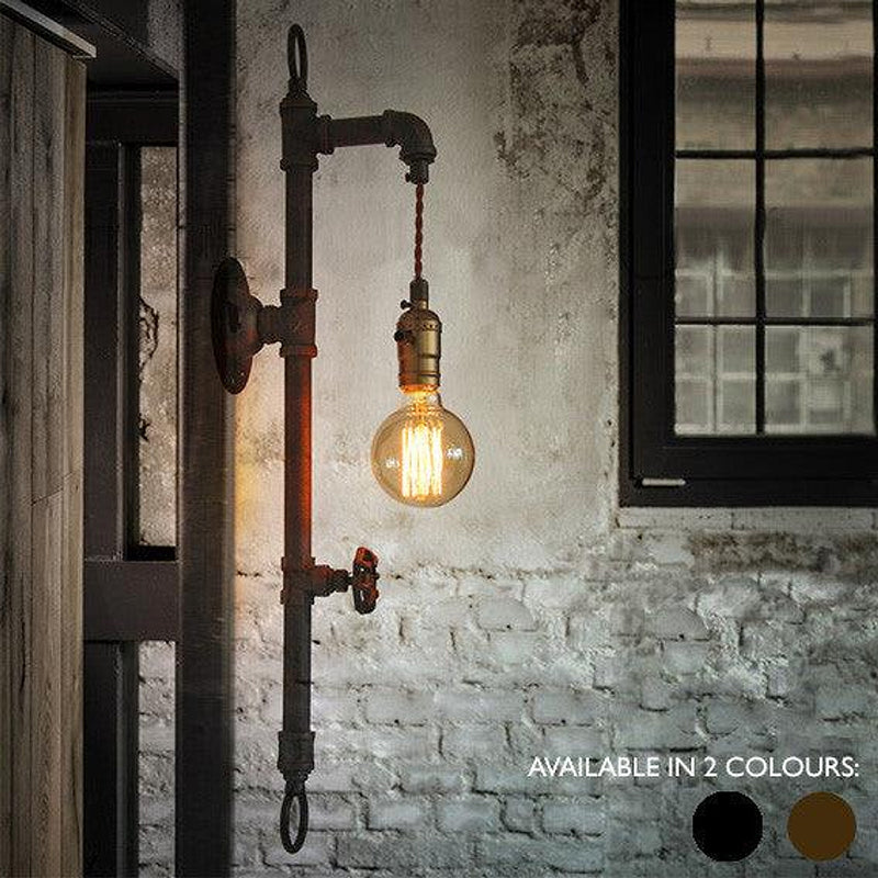 Wall Fixed Water Pipe Turned Wall Light-DWHOME