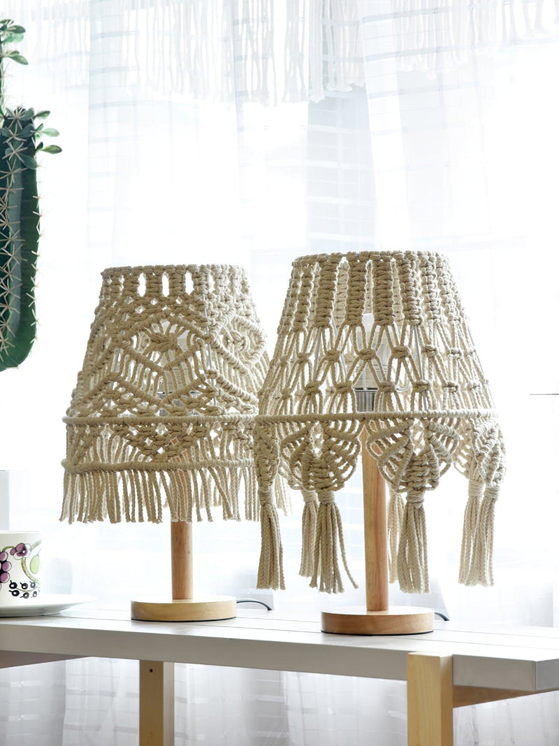 Lampe de table en macramé - DWHOME