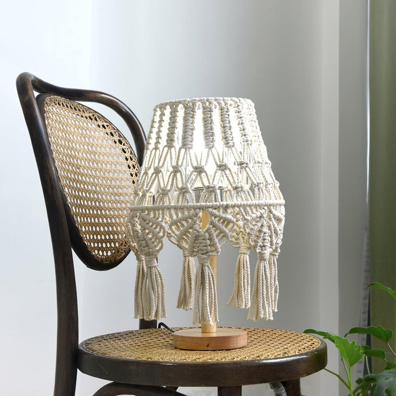 Lampe de table en macramé - DWHOME
