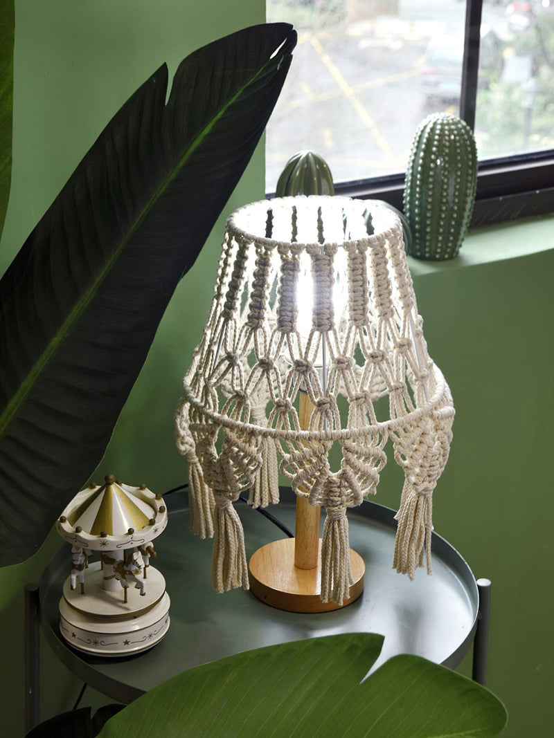 Lampe de table en macramé - DWHOME