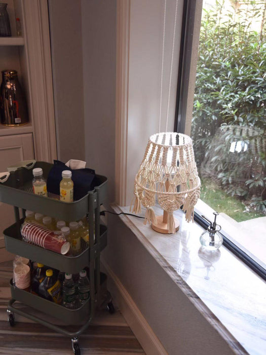 Macrame Table Lamp-DWHOME