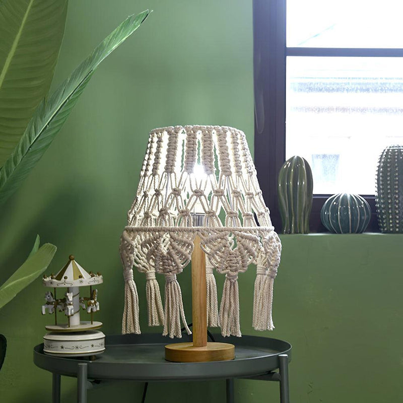 Lampe de table en macramé - DWHOME