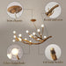 Madelyn Rustic Branch Chandelier Frosted/Clear Ball.