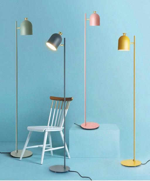 Magda Standing Modern Scandinavian Tall Pole Light.