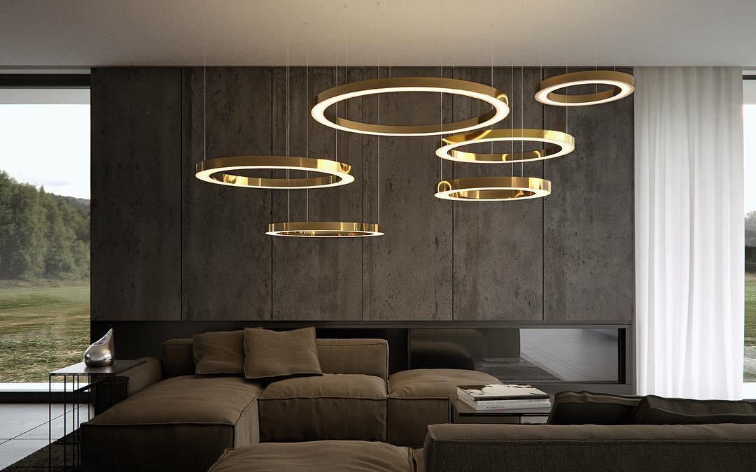 Ring LED Pendant Light.