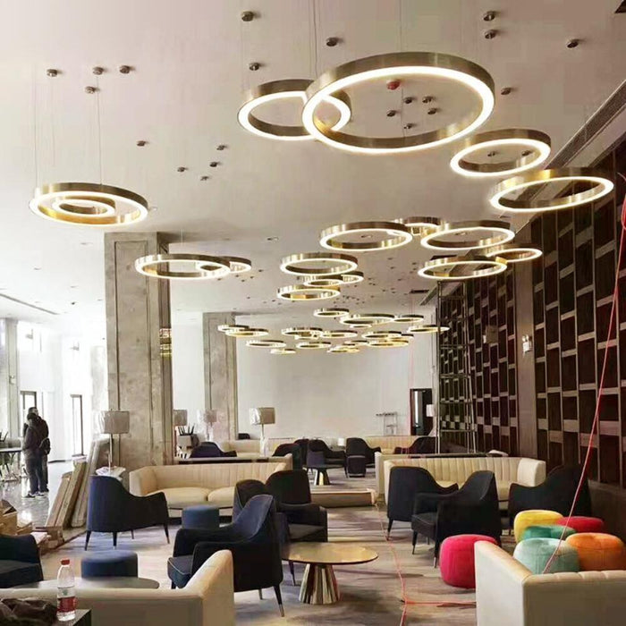 Ring LED Pendant Light.