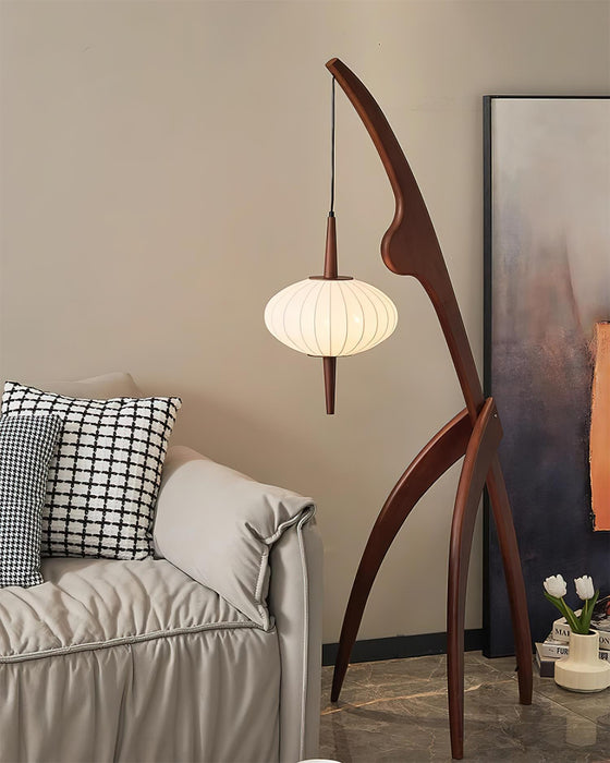 Mantis Wood Floor Lamp-DWHOME
