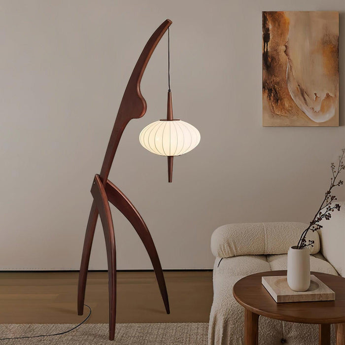 Mantis Wood Floor Lamp-DWHOME