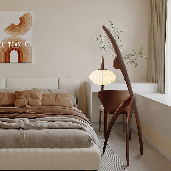 Mantis Wood Floor Lamp-DWHOME