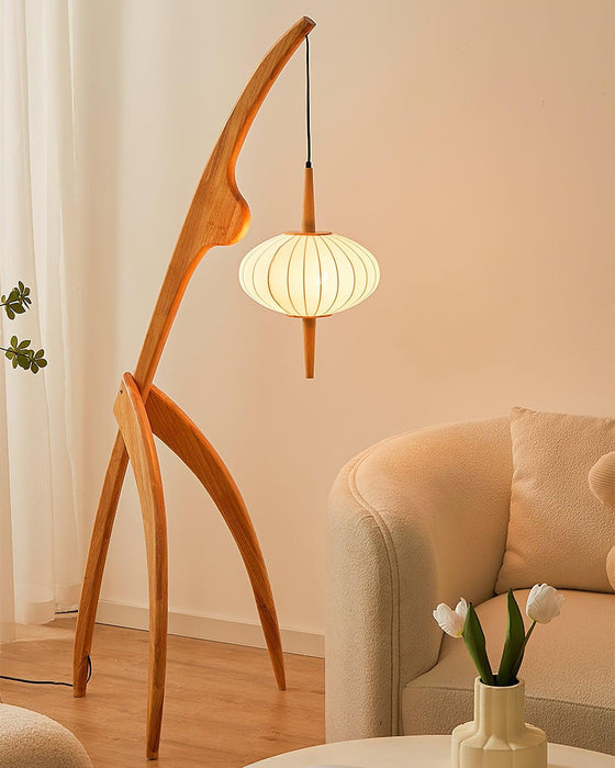 Mantis Wood Floor Lamp-DWHOME
