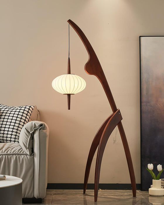 Mantis Wood Floor Lamp-DWHOME