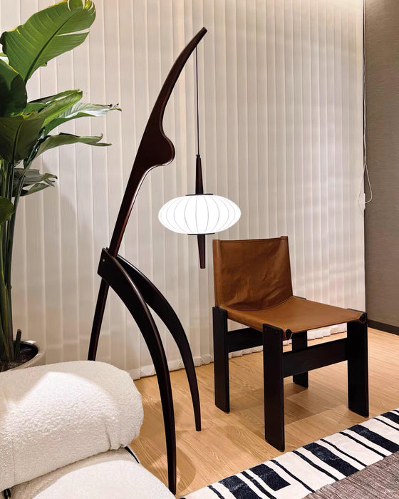 Mantis Wood Floor Lamp-DWHOME