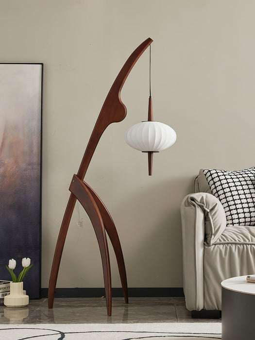 Mantis Wood Floor Lamp-DWHOME