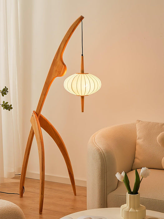 Mantis Wood Floor Lamp-DWHOME