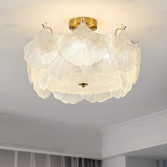 Maple Leaf Cluster Ceiling Light.