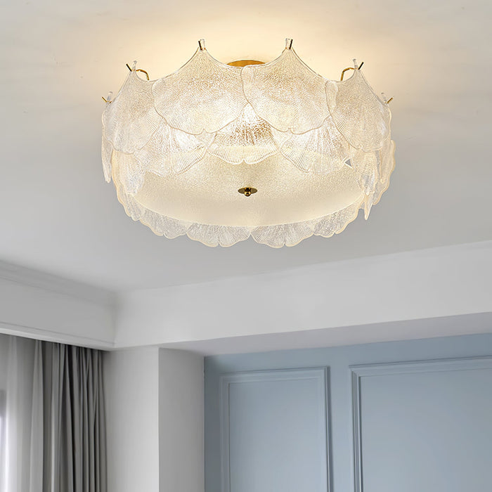 Maple Leaf Cluster Ceiling Light.