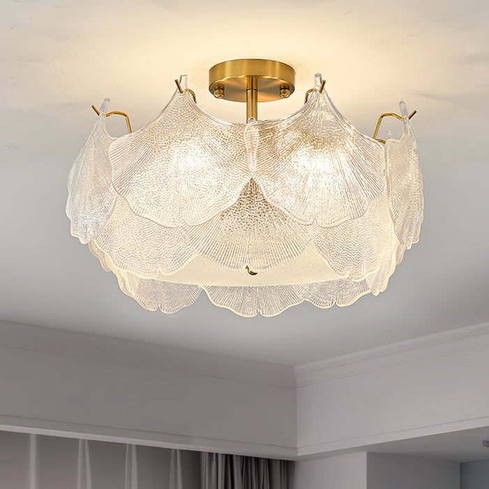 Maple Leaf Cluster Ceiling Light.