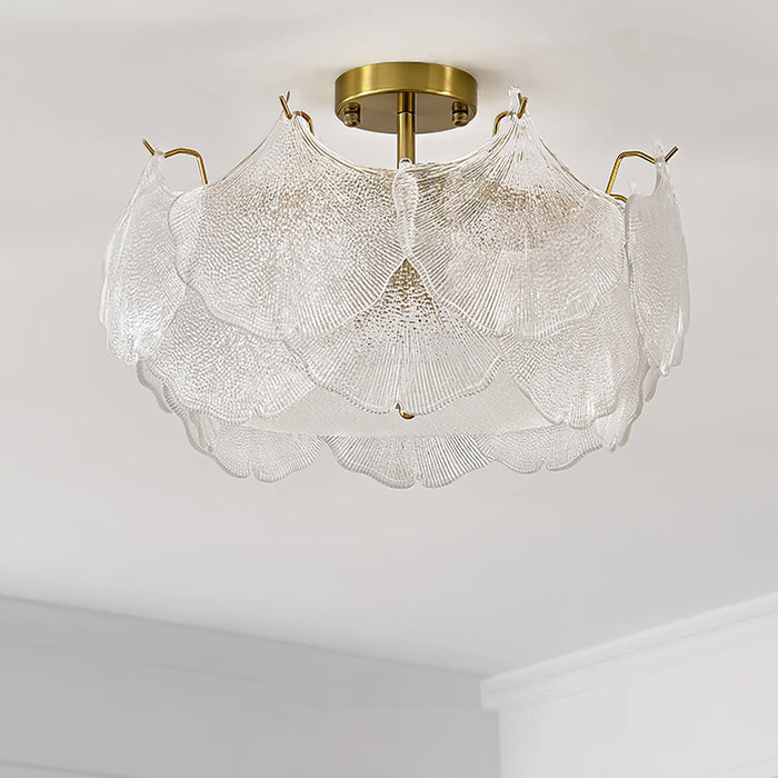 Maple Leaf Cluster Ceiling Light.