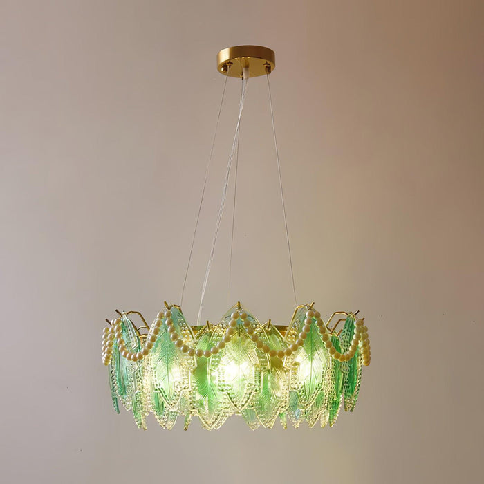 Maple Leaf Glass Chandelier - DWHOME