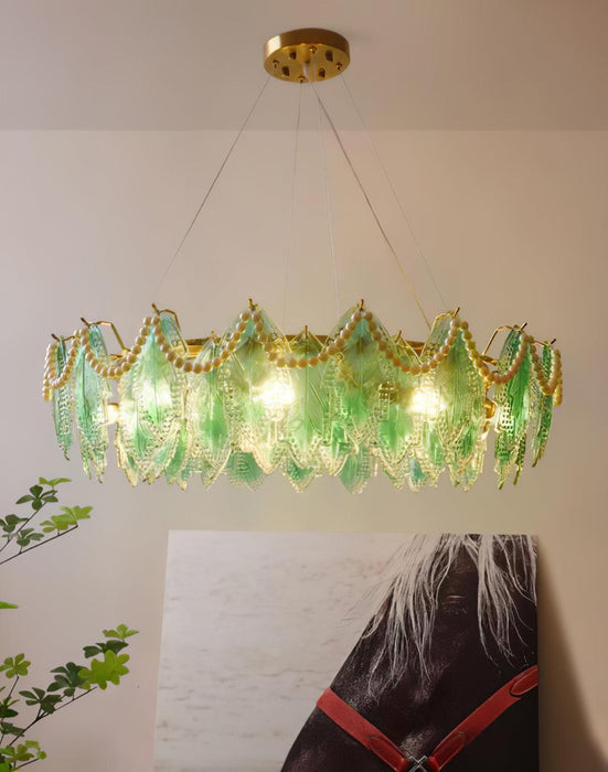 Maple Leaf Glass Chandelier - DWHOME